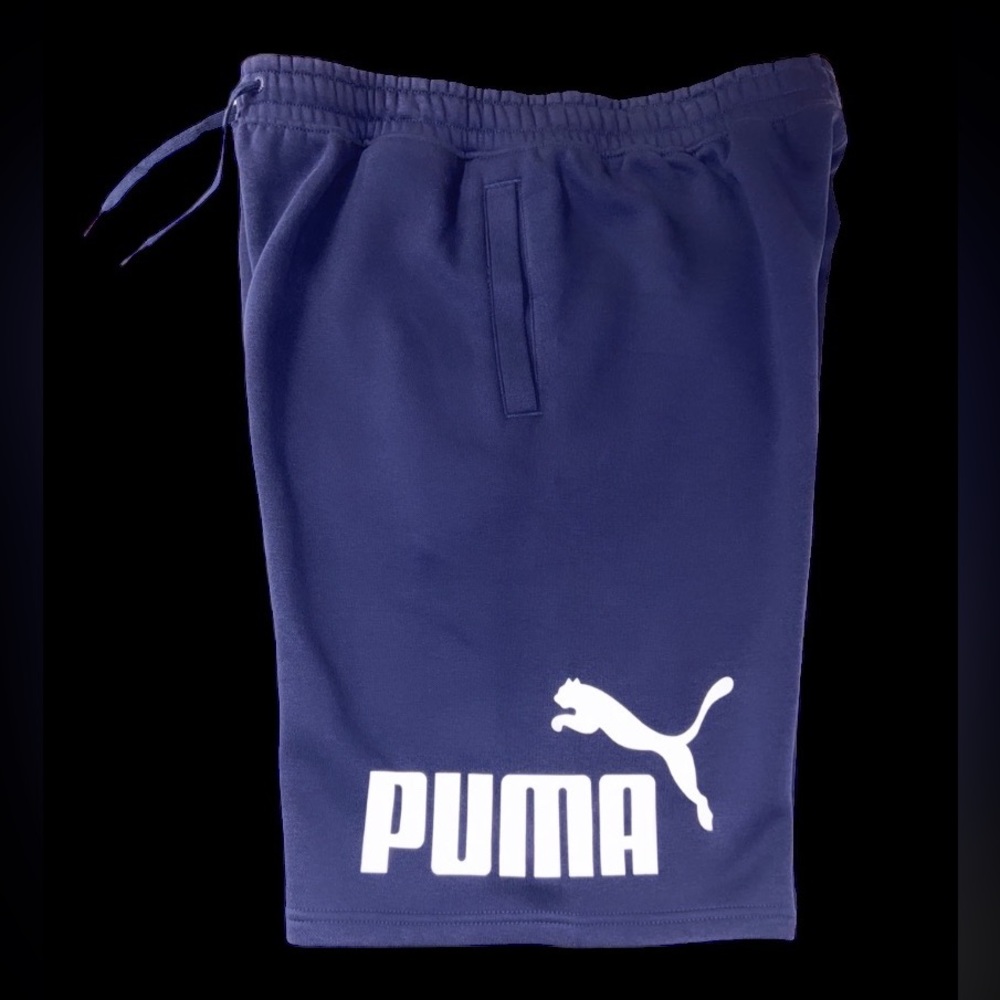 PUMA BIG FLEECE LOGO SHORTS - MEN